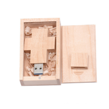 KABEST Wooden cross usb 16GB 32GB custom logo usb wood pen drive usb flash